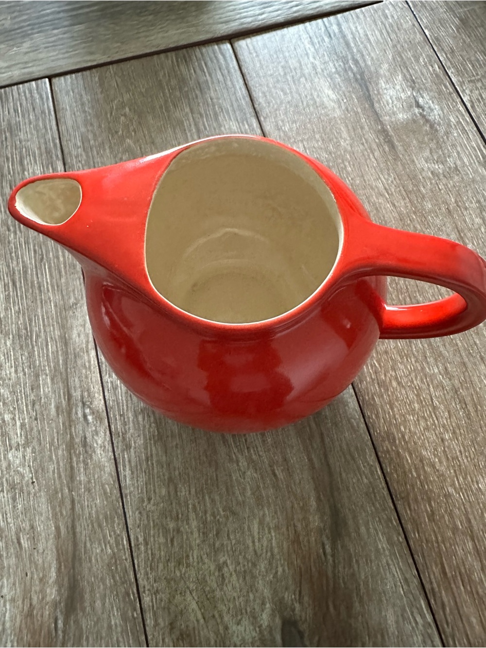Vintage/Antique Universal Cambridge Red Ceramic Pitcher